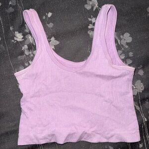 Urban Outfitters Out From Under Lilac Ribbed Crop Tank Top Size Medium